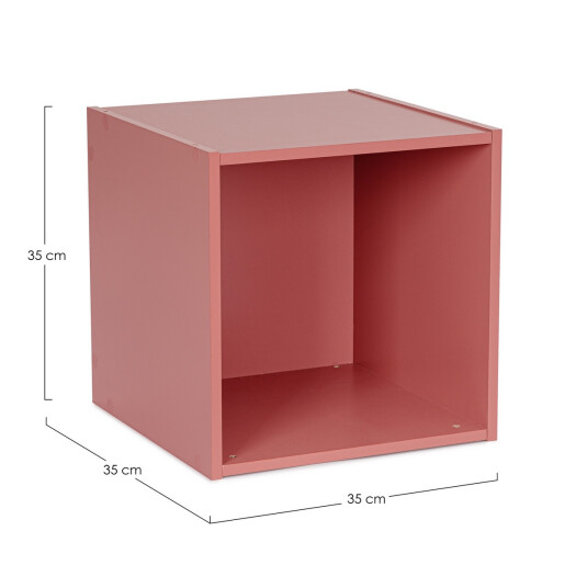 Raft lemn mdf roz 35x35x35 cm
