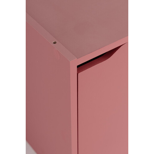 Raft lemn mdf roz Cube 35x35x35 cm
