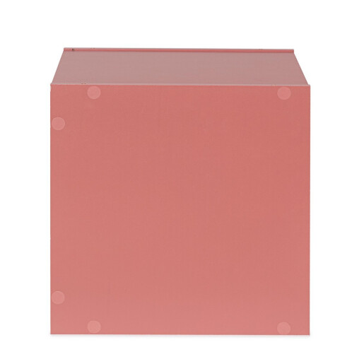 Raft lemn mdf roz Cube 35x35x35 cm