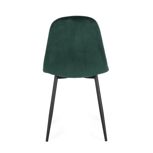 Set 4 scaune negru verde Irelia 44x53x84h