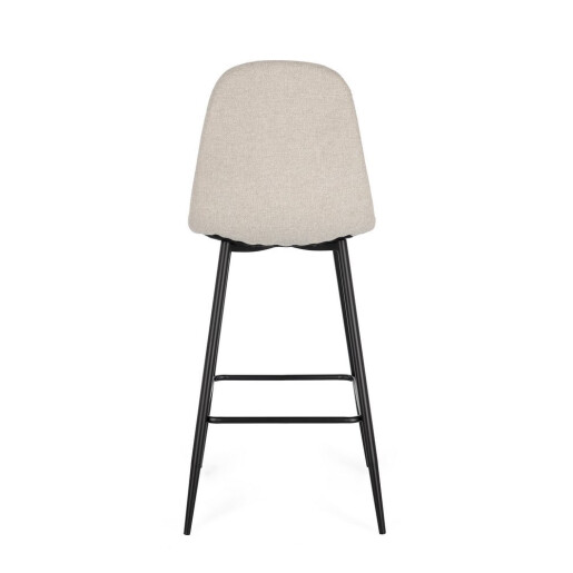 Set 4 scaune bar negru bej Irelia 44x53x112h