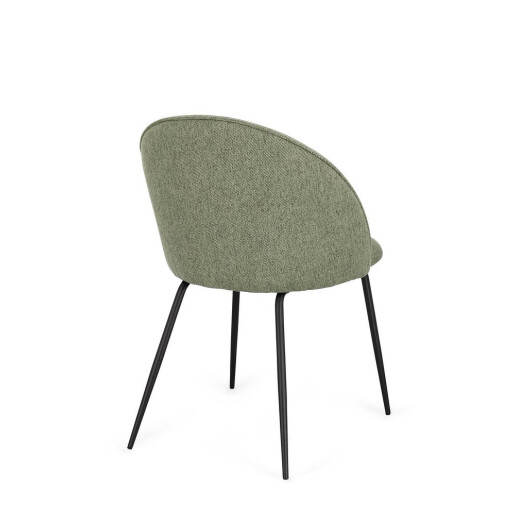 Set 4 scaune negru verde Tanya 51x54x77h
