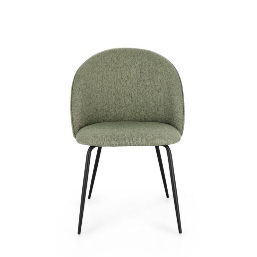 Set 4 scaune negru verde Tanya 51x54x77h