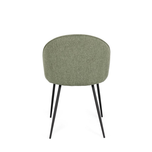 Set 4 scaune negru verde Tanya 51x54x77h