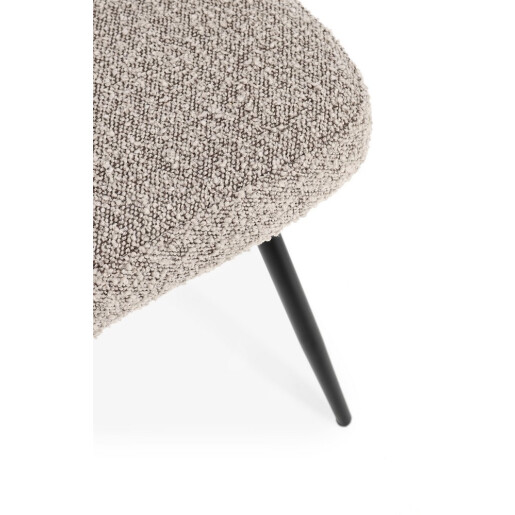 Set 4 scaune negru smoke Amaia 59x53x80h