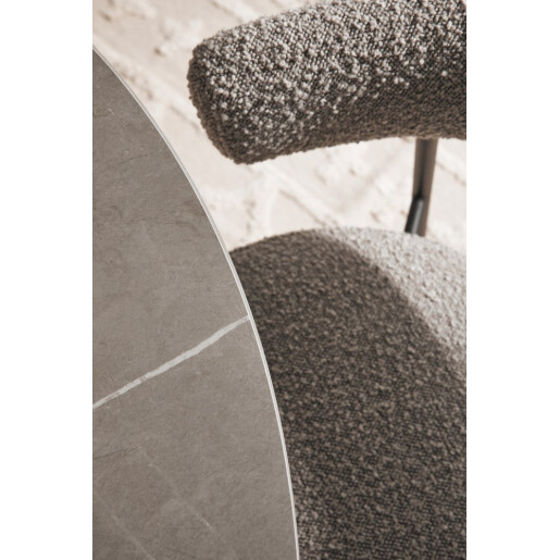 Set 4 scaune negru smoke Amaia 59x53x80h