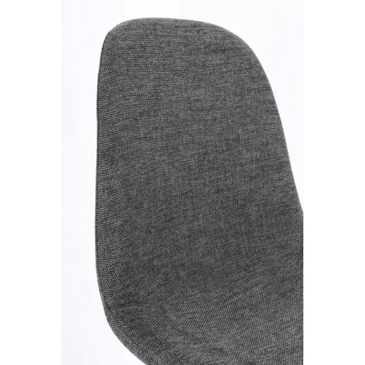 Set 4 scaune bar textil gri otel negru Irelia 44x53x102h