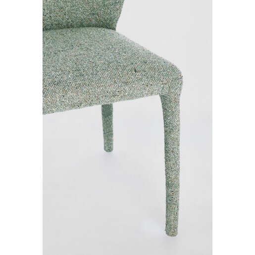 Set 2 scaune textil verde fern Rainy 50x55x77.5 cm
