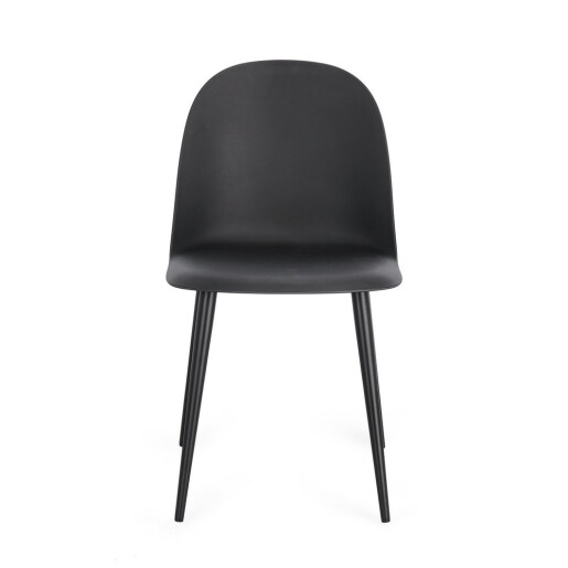 Set 4 scaune negre Ella 45x51.5x80.5h