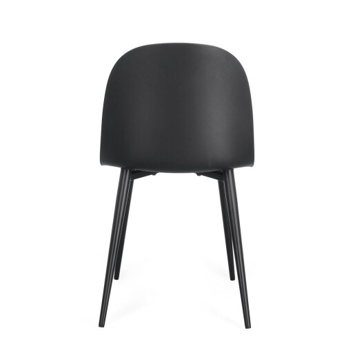 Set 4 scaune negre Ella 45x51.5x80.5h