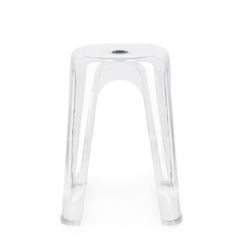 Set 6 tabureti polietilena transparenta Sonny 34.5x34.5x46.5 cm