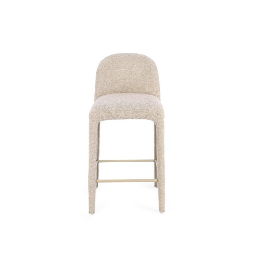 Scaun bar textil bej Antara 44.5x50.5x92h