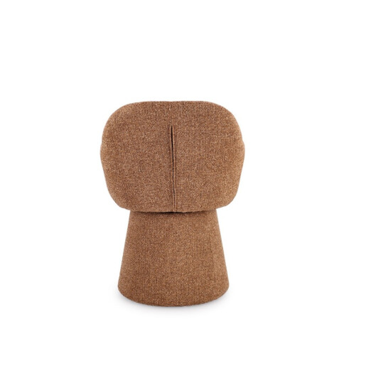 Fotoliu rotativ textil buclat caramiziu Antara 58x60.5x81.5h