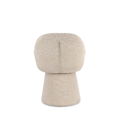 Fotoliu rotativ textil buclat bej Antara 58x60.5x81.5h