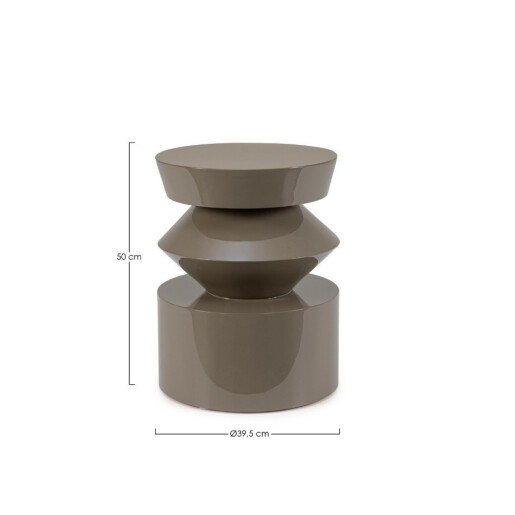 Masuta cafea mdf herb Otilia 39.5x39.5x50h