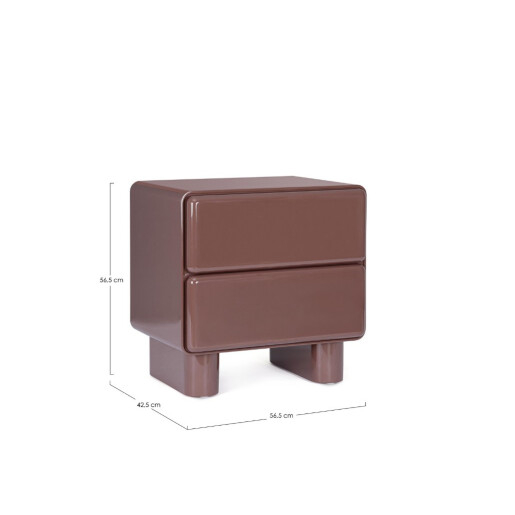 Noptiera mdf brick Otilia 56.5x42.5x56.5h