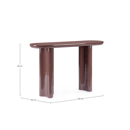 Consola mdf brick Otilia 120x35x80h