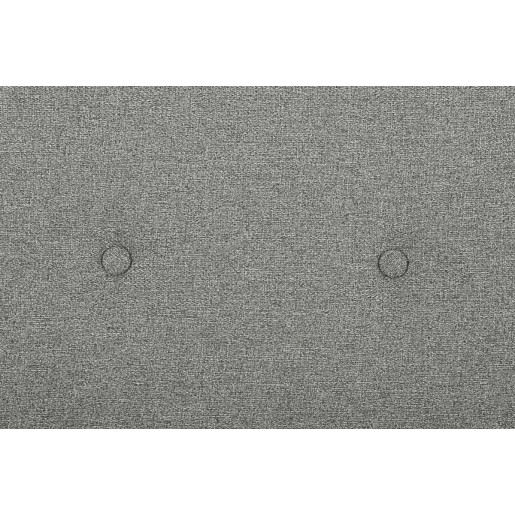 Canapea extensibila cu tapiterie textil gri si picioare fier negru Bridjet 200 cm x 82 cm x 81 cm x 43 h1 x 59 h2