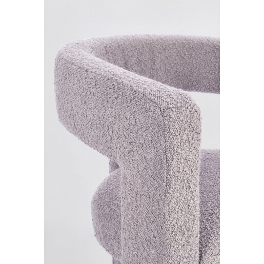 Scaun textil gri Arabella 64x56x75 cm
