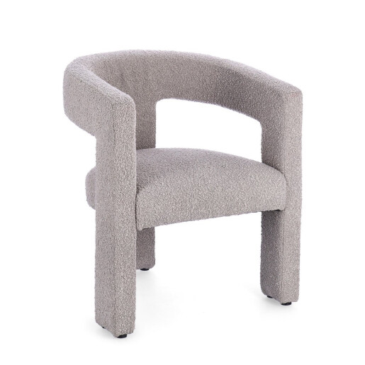 Scaun textil gri Arabella 64x56x75 cm