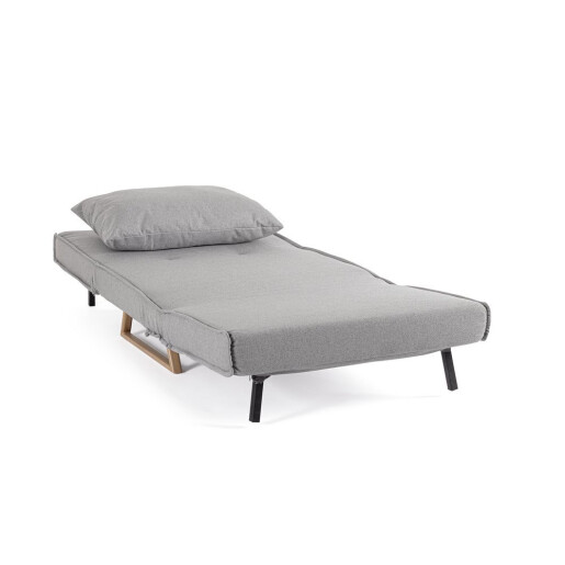 Fotoliu extensibil textil gri Colton 90x86x88h