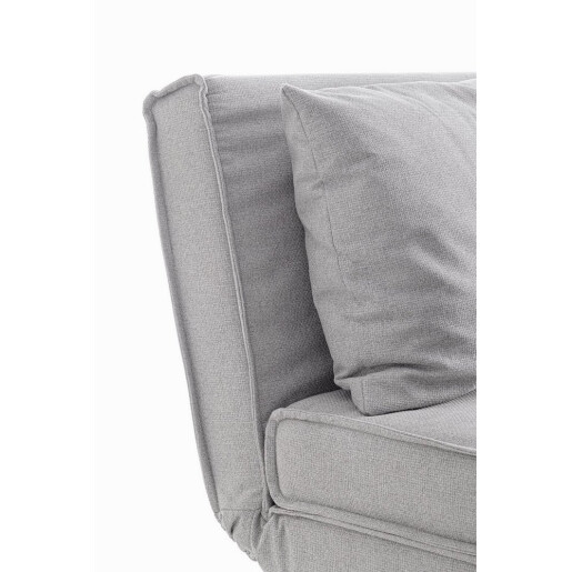 Fotoliu extensibil textil gri Colton 90x86x88h