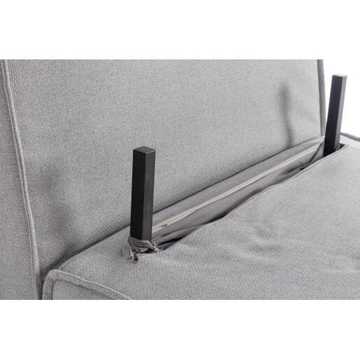 Fotoliu extensibil textil gri Colton 90x86x88h
