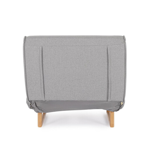 Fotoliu extensibil textil gri Colton 90x86x88h