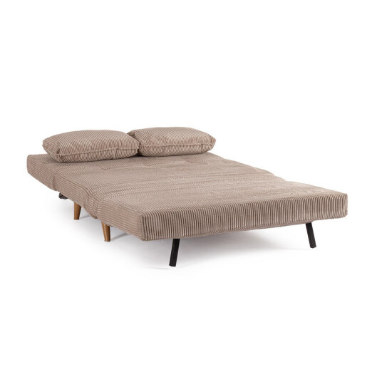 Fotoliu extensibil textil bej Walker 120x83x88h