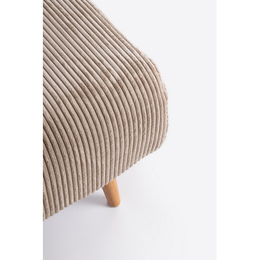 Fotoliu extensibil textil bej Walker 120x83x88h