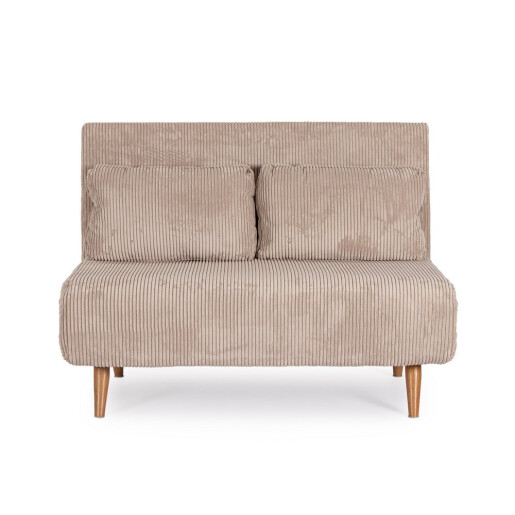 Fotoliu extensibil textil bej Walker 120x83x88h