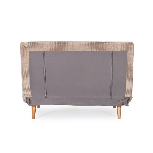 Fotoliu extensibil textil bej Walker 120x83x88h