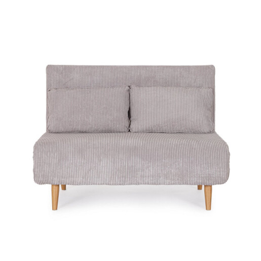 Canapea extensibila otel textil taupe Walker 120x83x88 cm