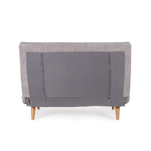Canapea extensibila otel textil taupe Walker 120x83x88 cm