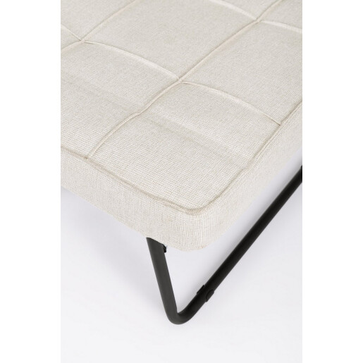 Taburet extensibil, pat gri Barney  70x70x44h , 70x194x44h