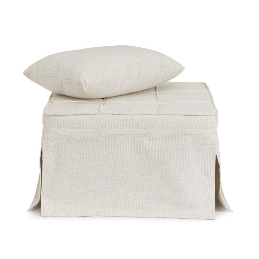 Taburet extensibil, pat gri Barney  70x70x44h , 70x194x44h