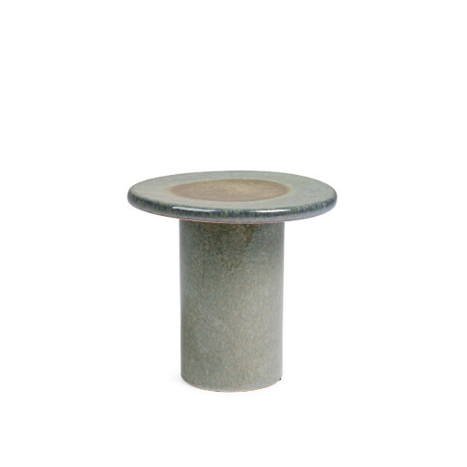 Masuta cafea ceramica verde Baraki Ø40,5x35,5h