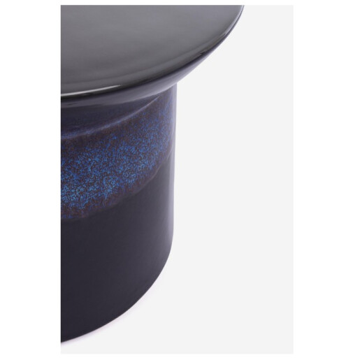 Masuta cafea ceramica albastra Baraki Ø37,5x30h