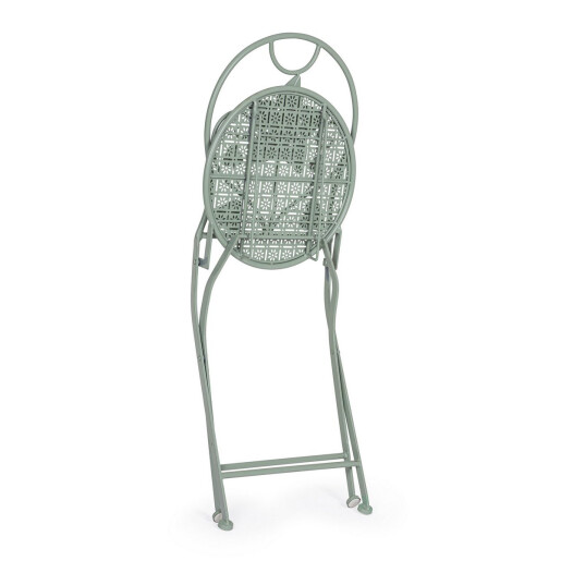Set 2 scaune otel verde Harriet 40x40x94 cm