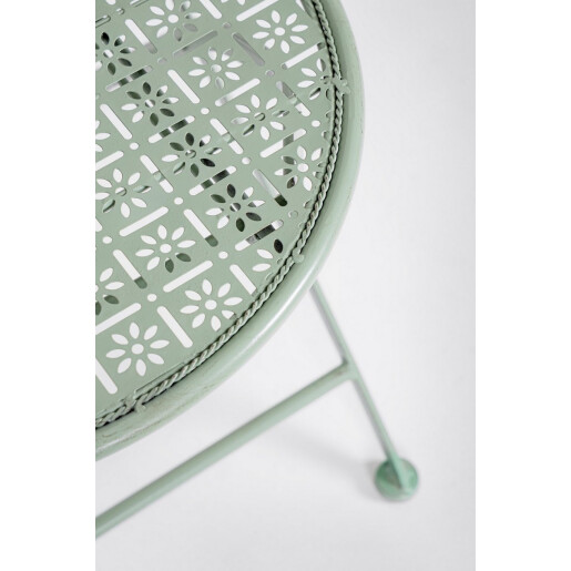 Set 2 scaune otel verde Harriet 40x40x94 cm