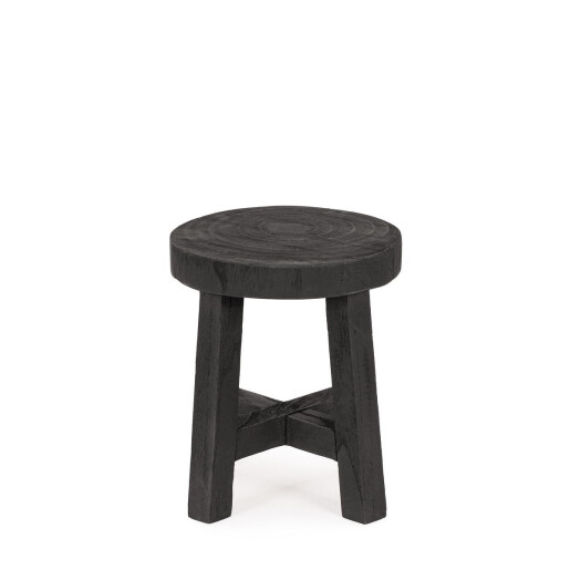Set 2 masute lemn negru Yako 26x30 cm