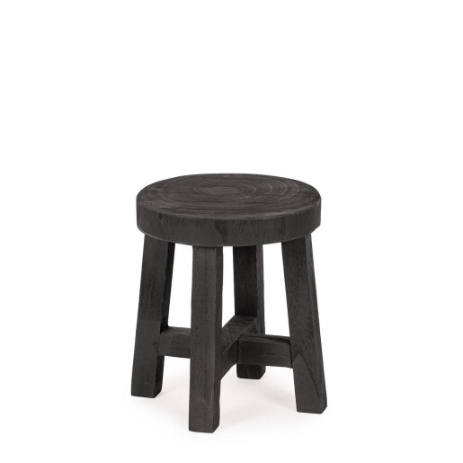 Set 2 masute lemn negru Yako 26x30 cm