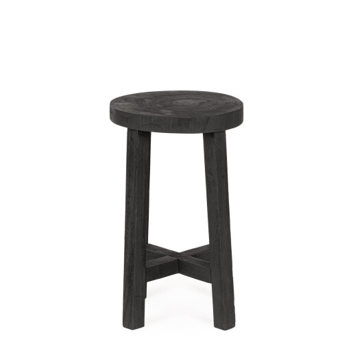 Set 2 masute lemn negru Yako 31x50 cm