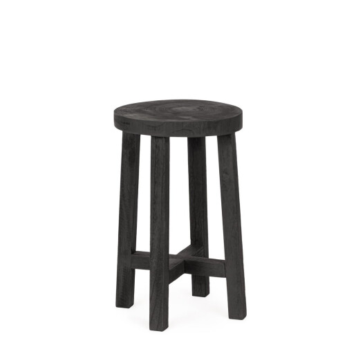 Set 2 masute lemn negru Yako 31x50 cm