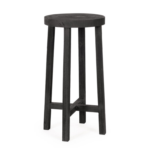 Set 2 masute lemn negru Yako 40x80 cm