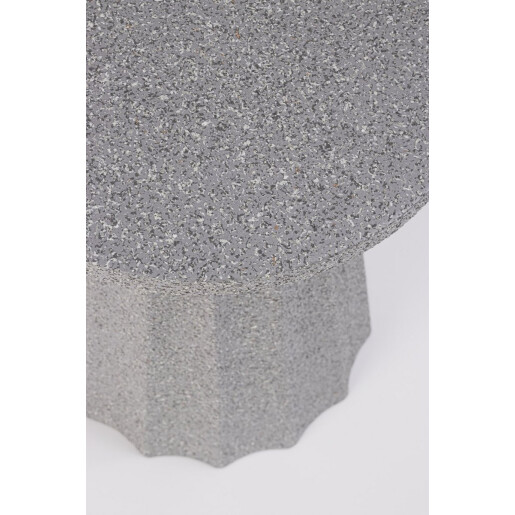 Masuta cafea otel gri Adelya Ø30x46h