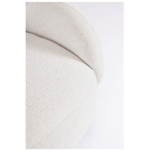 Fotoliu rotativ textil alb Harper 78x76x80h