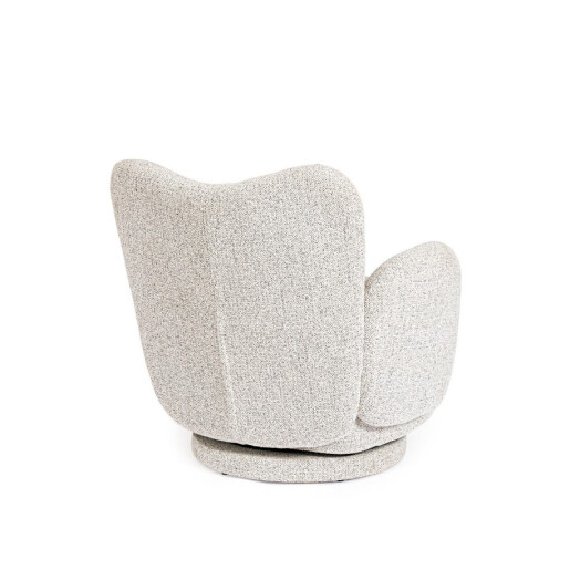 Fotoliu rotativ textil gri Harper 78x76x80h