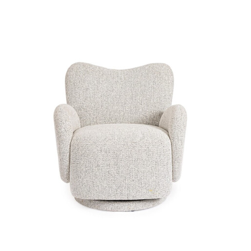 Fotoliu rotativ textil gri Harper 78x76x80h