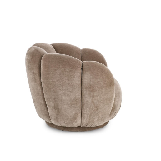 Fotoliu textil maro Tulip 89x82x71h